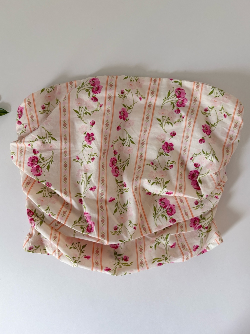 NWOT band of the free los angeles floral strapless top
